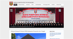 Desktop Screenshot of dprd-wonosobo.net